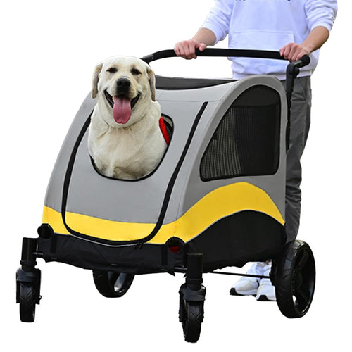 Dog Stroller Pet Pushchair Foldable Travel Cart (XL)