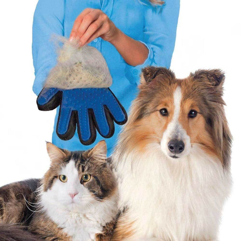 2in1 Pet Deshedding and Massage Glove - Dog or Cat Hair Grooming Right Hand Mitt — image 3