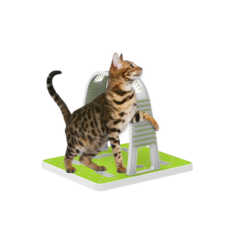 Cat Grooming Arch - Intercative Self Groom Brush + Scratcher Play - All For Paws — image 4