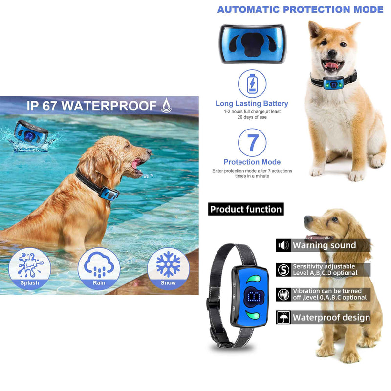 Dog Bark Collar - Vibration Magnetic Charging Waterproof Smart Barking Detection — image 11