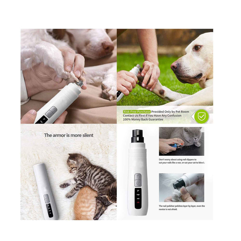 Pet Nail Grinder Dog Cat Electric Trimmer Turbo USB Rechargeable Claw Filer N9 — image 8