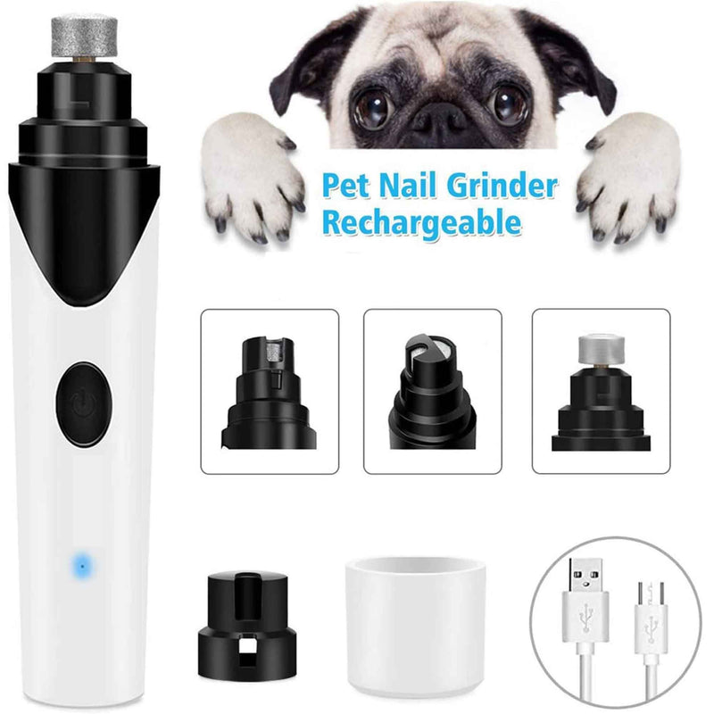 Pet Nail Grinder Dog Cat Electric Trimmer Rechargeable Clipper Claw Filer N8 — image 2