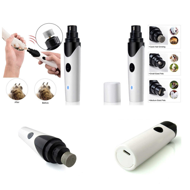 Pet Nail Grinder Dog Cat Electric Trimmer Rechargeable Clipper Claw Filer N8 — image 8