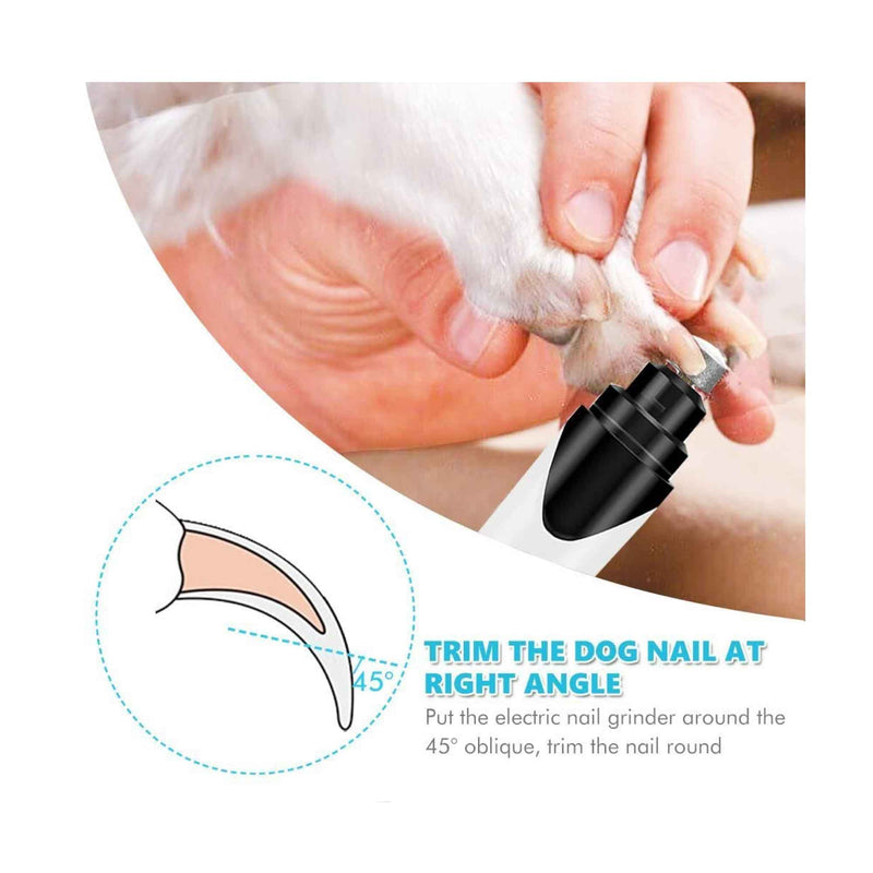 Pet Nail Grinder Dog Cat Electric Trimmer Rechargeable Clipper Claw Filer N8 — image 11