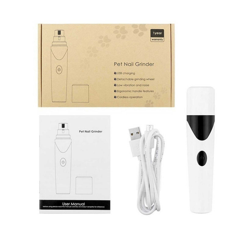 Pet Nail Grinder Dog Cat Electric Trimmer Rechargeable Clipper Claw Filer N8 — image 12