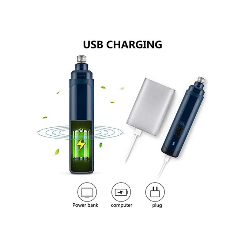 LED Light Pet Nail Grinder Dog Cat Electric Trimmer 2 Speed Rechargeable Filer — image 12