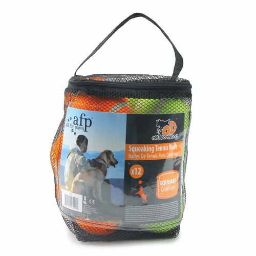 Squeaky Tennis Balls for Dogs, 6.5cm (12 Pack)
