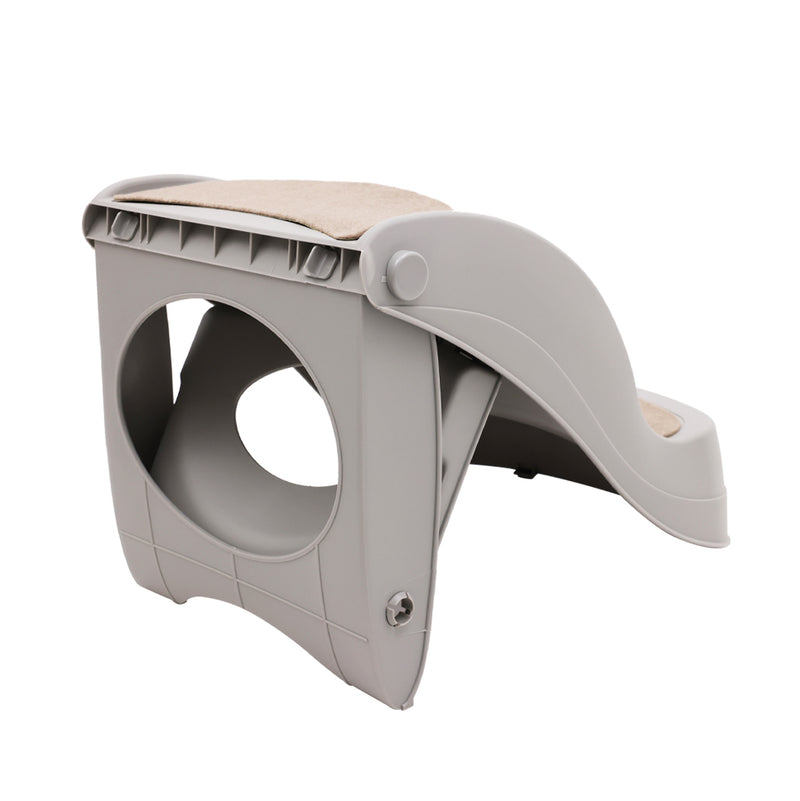 Furtastic Foldable Pet Stairs In Grey - 38cm Dog Ladder Cat Ramp — image 2