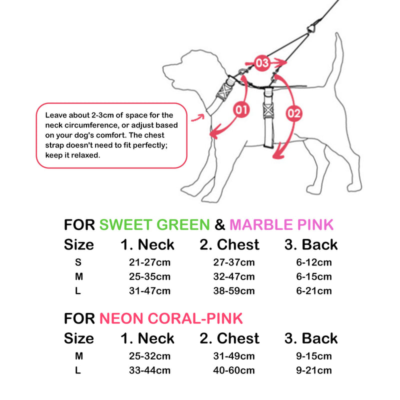 Double-Lined No-Pull Dog Harness – Adjustable, All-Day Comfort | Sweet Green, Size M — image 11