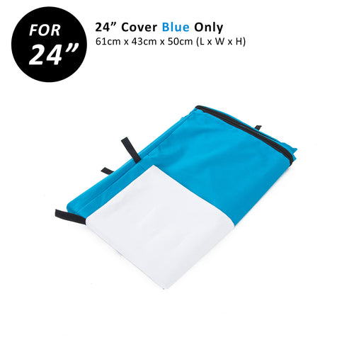 Dog Crate Cover for 24in Wire Cage (Blue)
