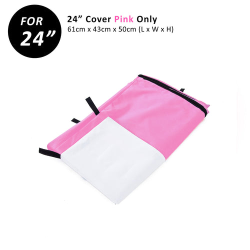 Dog Crate Cover for 24in Wire Cage (Pink)
