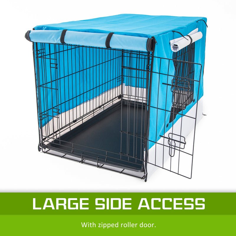 Cage Cover Enclosure for Wire Dog Cage Crate 30in BLUE — image 6