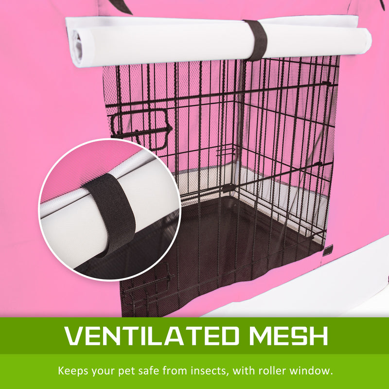 Cage Cover Enclosure for Wire Dog Cage Crate 42in PINK — image 9