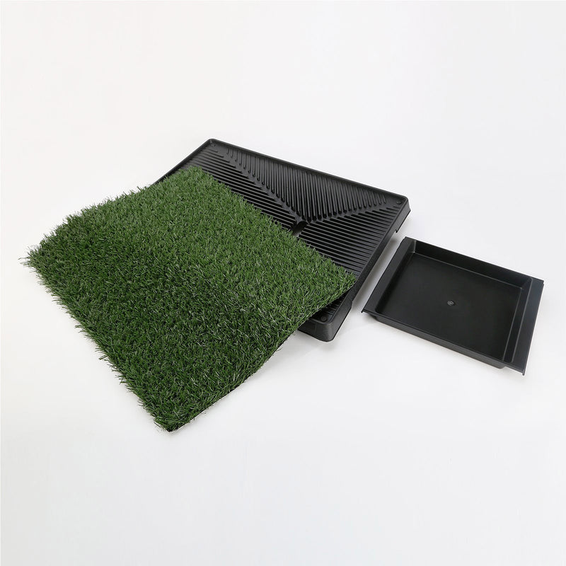 Pet Dog Potty Tray Training Toilet + 1 Grass Mat 63cm x 50cm — image 2