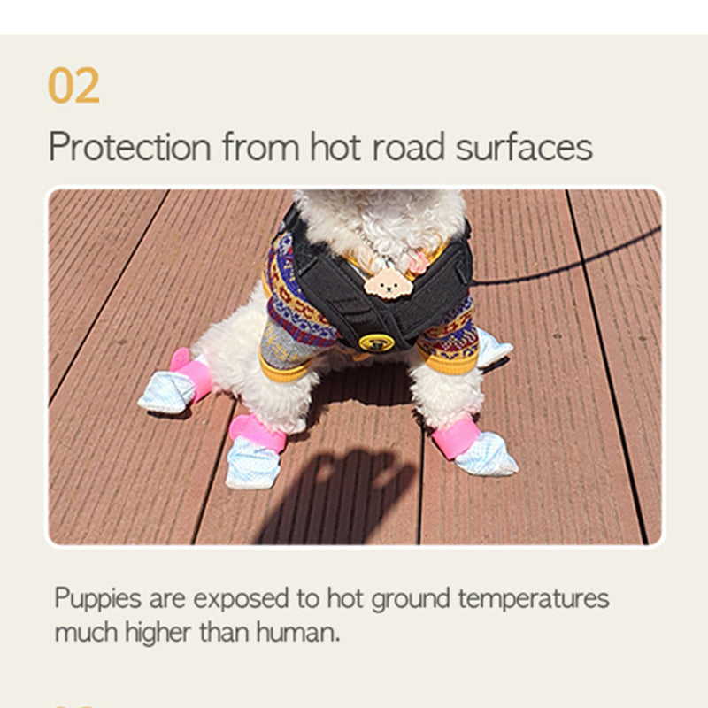 28pc X Dog Shoes Waterproof Disposable Boots Anti-Slip Pet Socks L YELLOW — image 6
