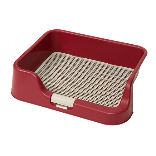 Raised-Wall Dog Potty Training Tray (Wine)