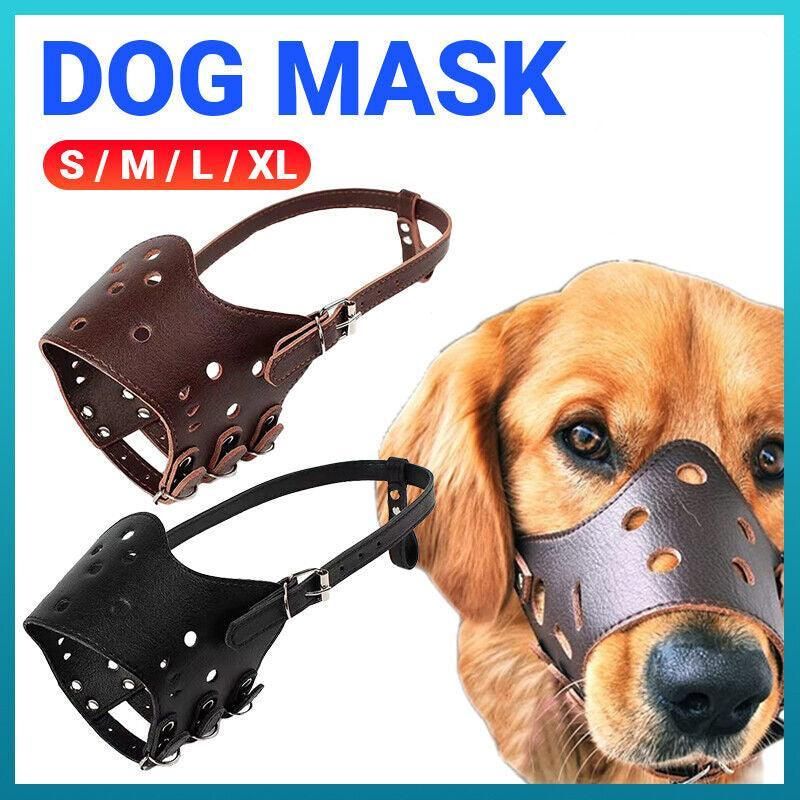 Leather Dog Muzzle – Anti-Bite & Anti-Chew, Brown (XL) — image 2