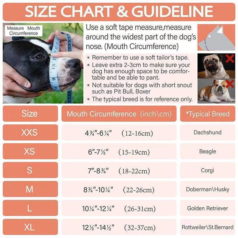 Adjustable Dog Muzzle – Anti-Bite & Anti-Chew, Grey (XL) — image 4