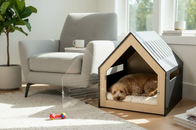 Modern Pet House Dog Crate (Black) — image 4