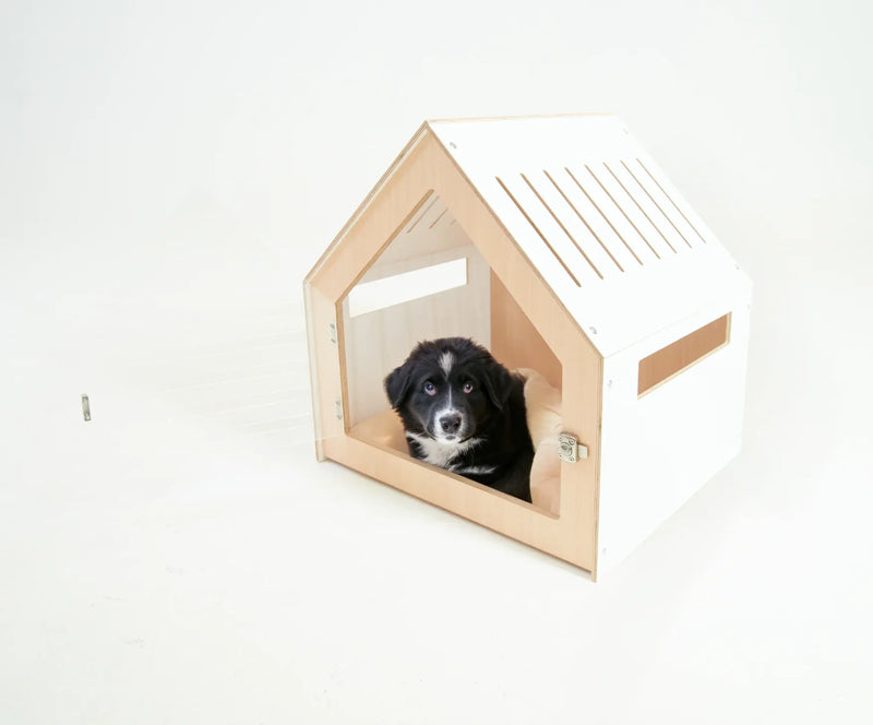 Modern Pet House Dog Crate (White) — image 2