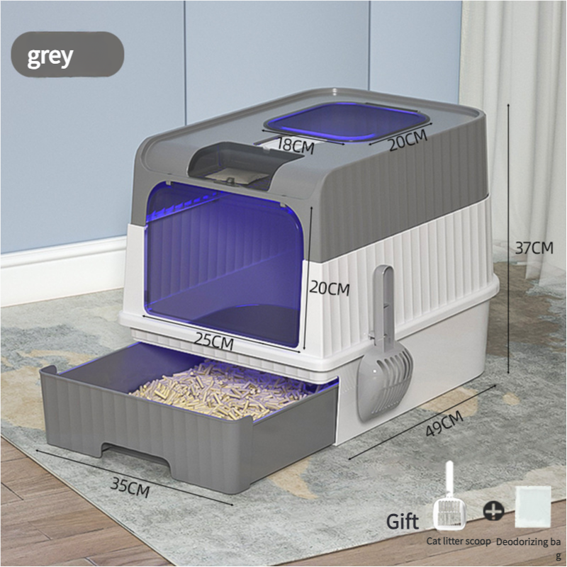 Automatic UV Sterilizing Cat Litter Box -Enclosed Design, Odor Control, and UV Germicidal Technology — image 5