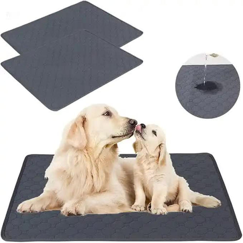 Washable Waterproof Pet Pad, 2 Pack (M, 70x50cm)