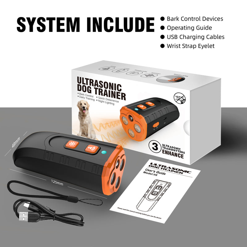Ultrasonic Dog Trainer Device | Handheld Pet Training Tool with Night Light & Type-C Charging 3.7V — image 4