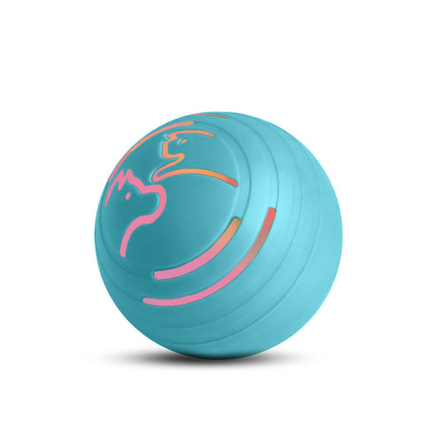 Rechargeable Automatic Jumping Pet Toy Ball (Blue, 2 Pack)
