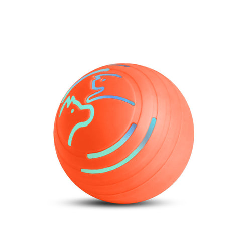 Rechargeable Automatic Jumping Pet Toy Ball (Orange, 2 Pack)