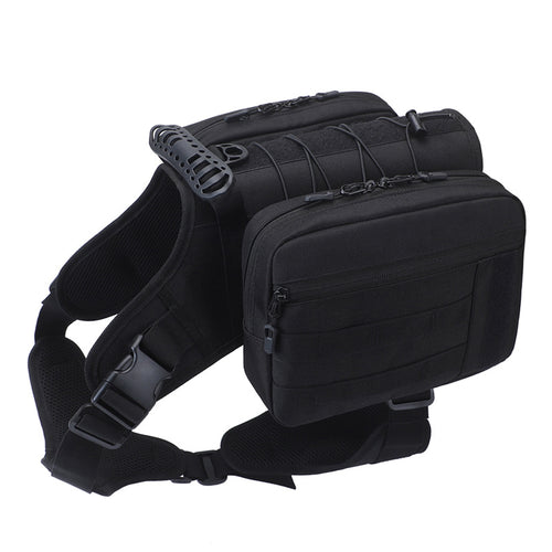 Dog Tactical Backpack Harness (Black)