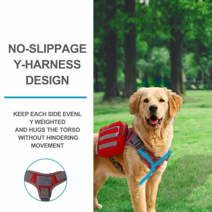 Black Dog Tactical Backpack Harness - Adjustable Outdoor Camouflage Saddle Bag for Dogs — image 6