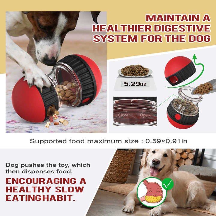 Green Interactive Dog Slow Feeder Toy - Food Dispenser Ball for Healthy Digestion — image 4