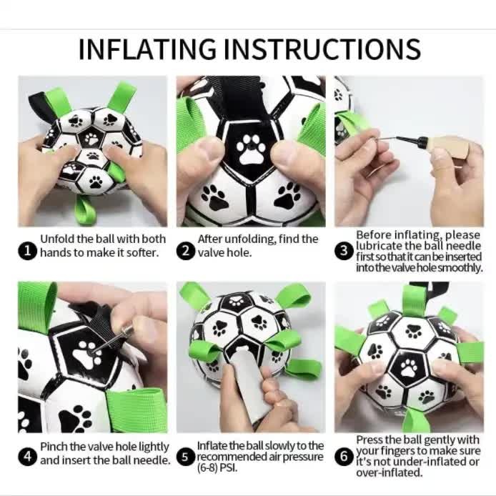 15*15cm Interactive Dog Toy Soccer Ball with Rope | Outdoor Fetch & Tug Play for Dogs | Training & Exercise Pet Toy — image 3
