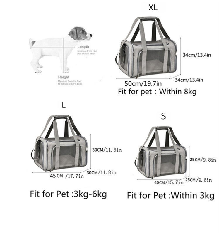 L Pink Portable Foldable Pet Carrier Bag - Large Capacity Travel Carrier for 2 Small Pets, Comfortable and Stylish Cat Backpack, Foldable & Easy to Carry — image 6