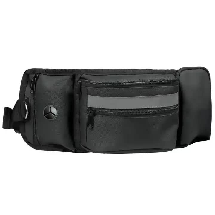 Dog Walking & Training Waist Bag – Treat Pouch & Waste Bag Holder (Black)