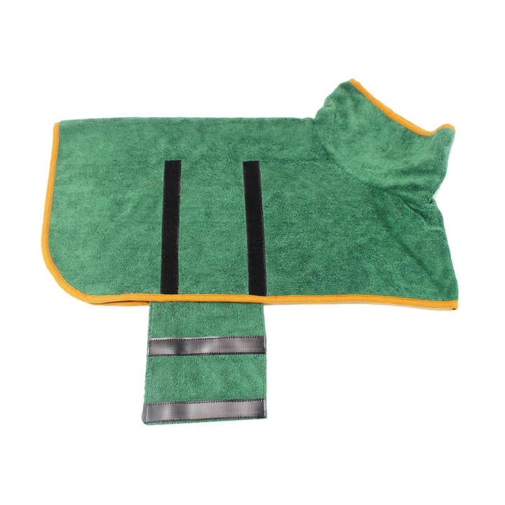 S Green Pet Dog Quick-Dry Bathrobe – Absorbent Towel Robe for Medium and Large Dogs — image 3