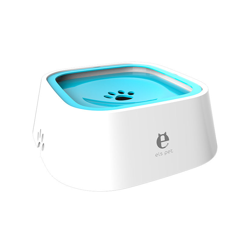 No-Spill Floating Pet Water Bowl – Splash-Proof, 1L, Blue