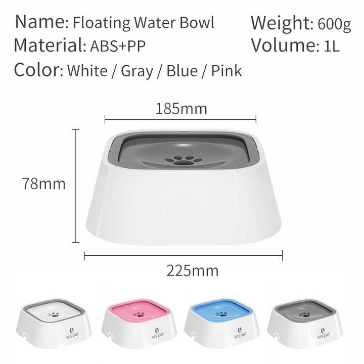 No-Spill Floating Pet Water Bowl – Splash-Proof, 1L, Blue — image 6