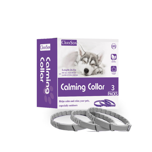 Calming Collars for Dogs (Grey) – 3 Pack