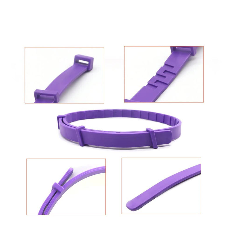 Gray Calming Collars for Dogs - Natural Stress Relief, Adjustable, 3 Pack (2 set/6PCS) — image 2
