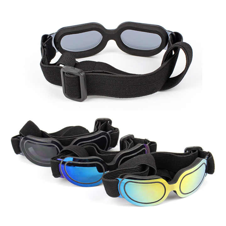 Black Lenses Pet Sunglasses for Dogs and Cats - UV Protection, Adjustable Strap, Anti-Wind and Anti-Fog Pet Goggles — image 3