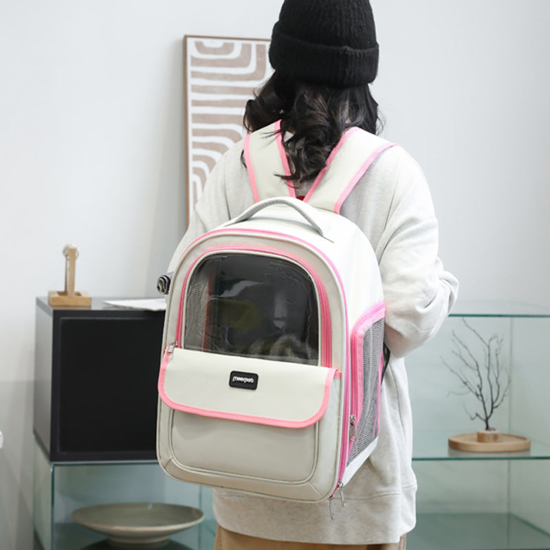 Coffee Pet Carrier Backpack - Space Capsule Design for Cats & Small Dogs — image 4