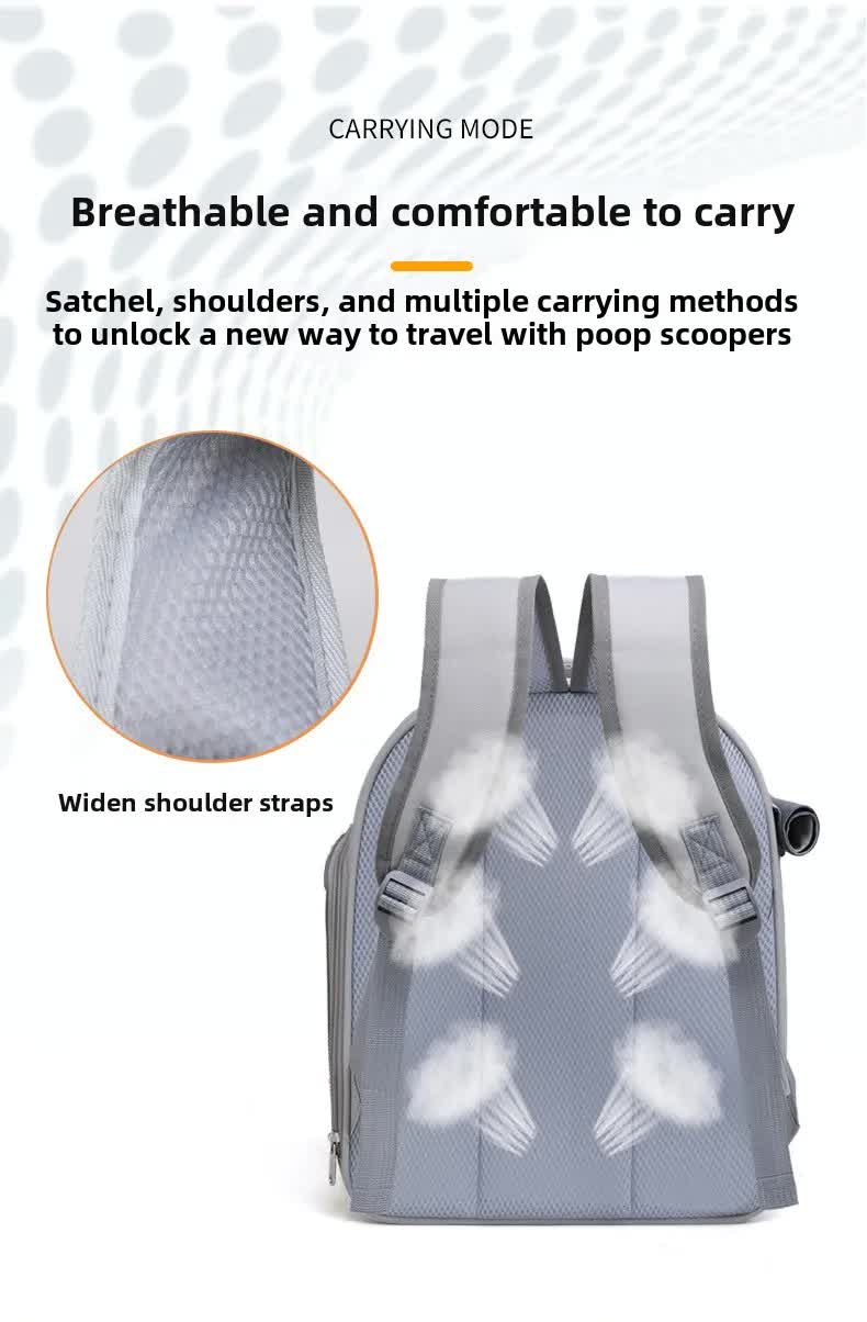 Coffee Pet Carrier Backpack - Space Capsule Design for Cats & Small Dogs — image 5