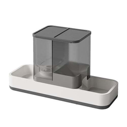 2-in-1 Automatic Pet Water and Food Dispenser (Grey)