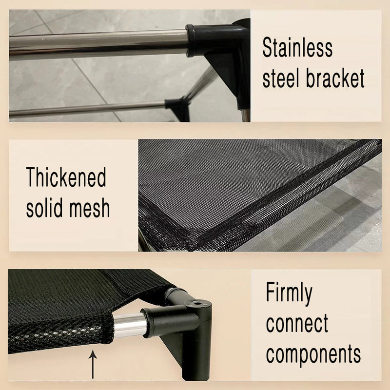 L Breathable and Cooling Elevated Pet Bed - Perfect for Dogs, Provides Comfort and Airflow — image 4
