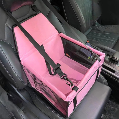 Portable Pet Car Seat for Dogs and Cats (Pink)