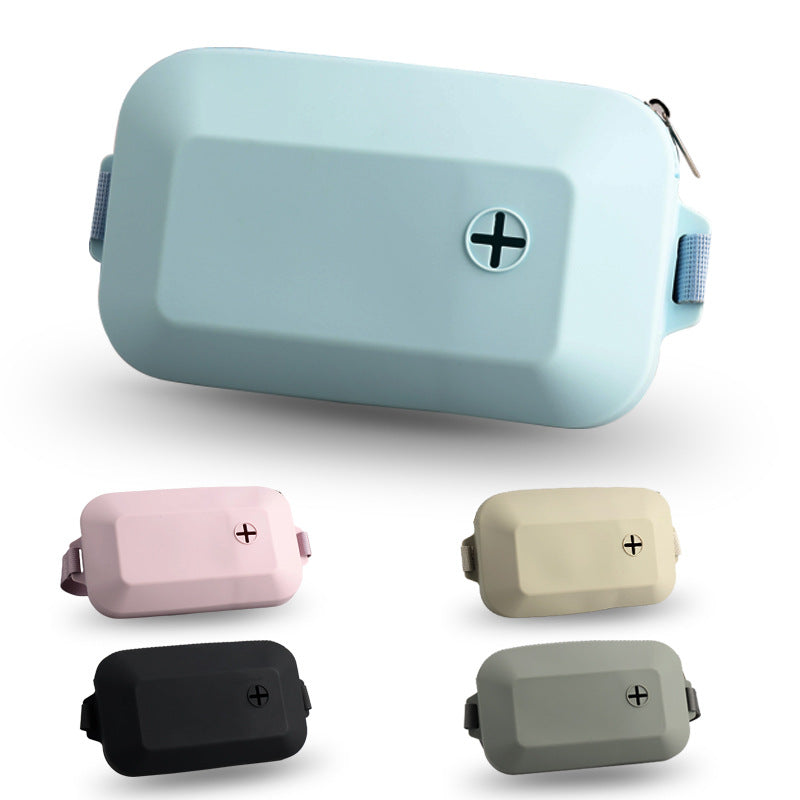 Blue Silicone Pet Treat Pouch for Dog Training - Portable Waist Bag with Waste Bag Holder — image 2