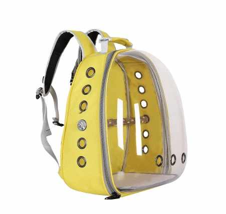 Grey Stylish Transparent PVC Pet Carrier Backpack – Large Capacity, Multi-Use for Cats & Dogs — image 4