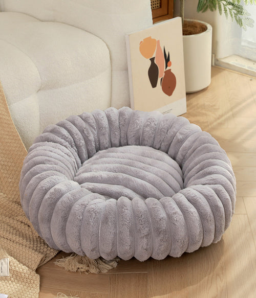 Plush Pet Bed (Grey)