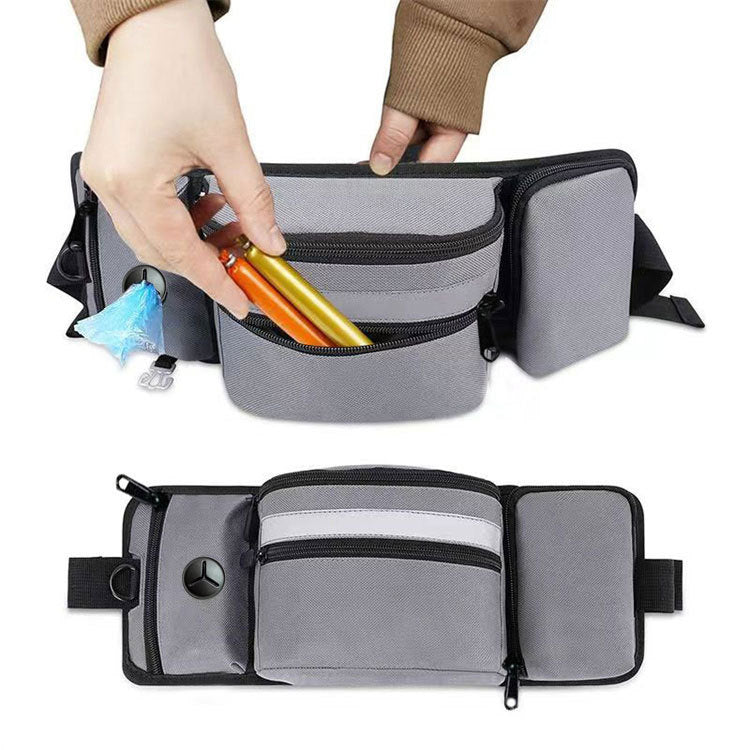 Multi-Function Dog Training Belt Bag with Water Bottle Holder - Grey — image 2